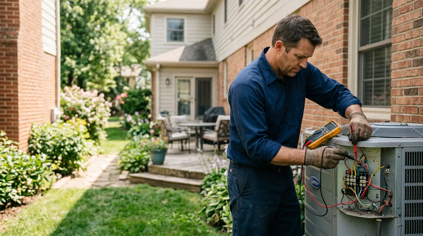 HVAC technician working near Connelly Springs, NC